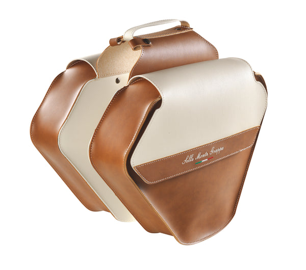 Monte Grappa Double Pannier Fashion leather cognac cream