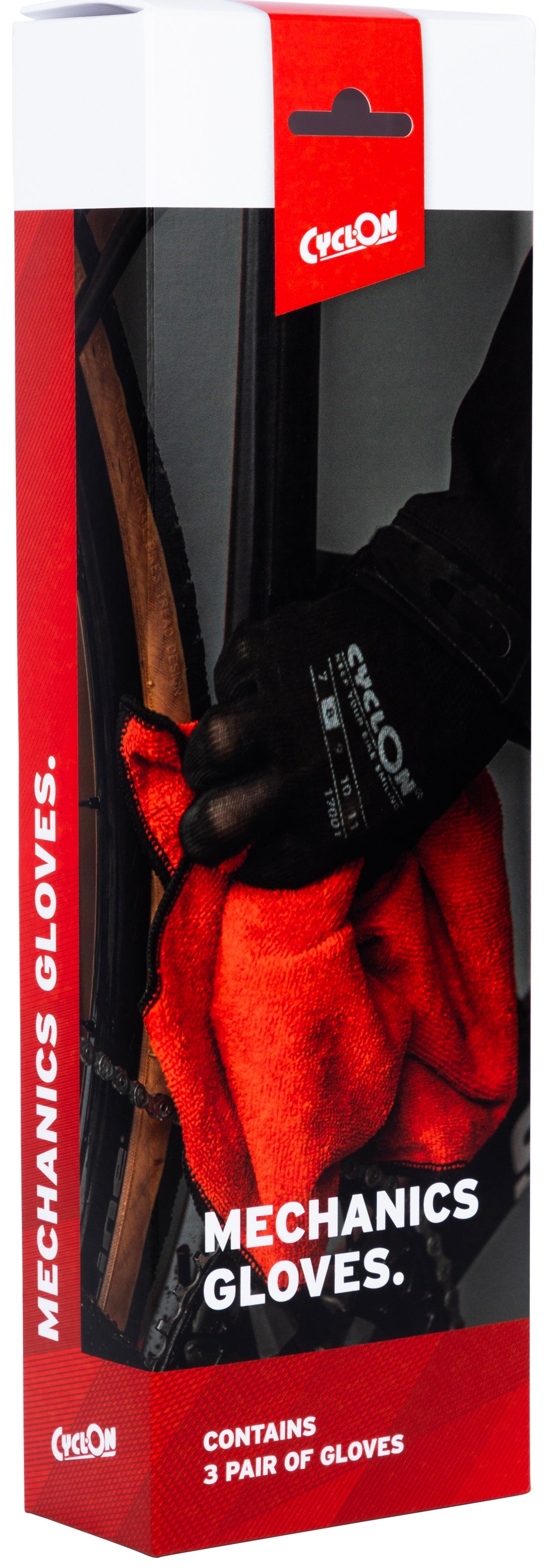 Cyclon montagehandschoenen m8 - rood (20 paar)