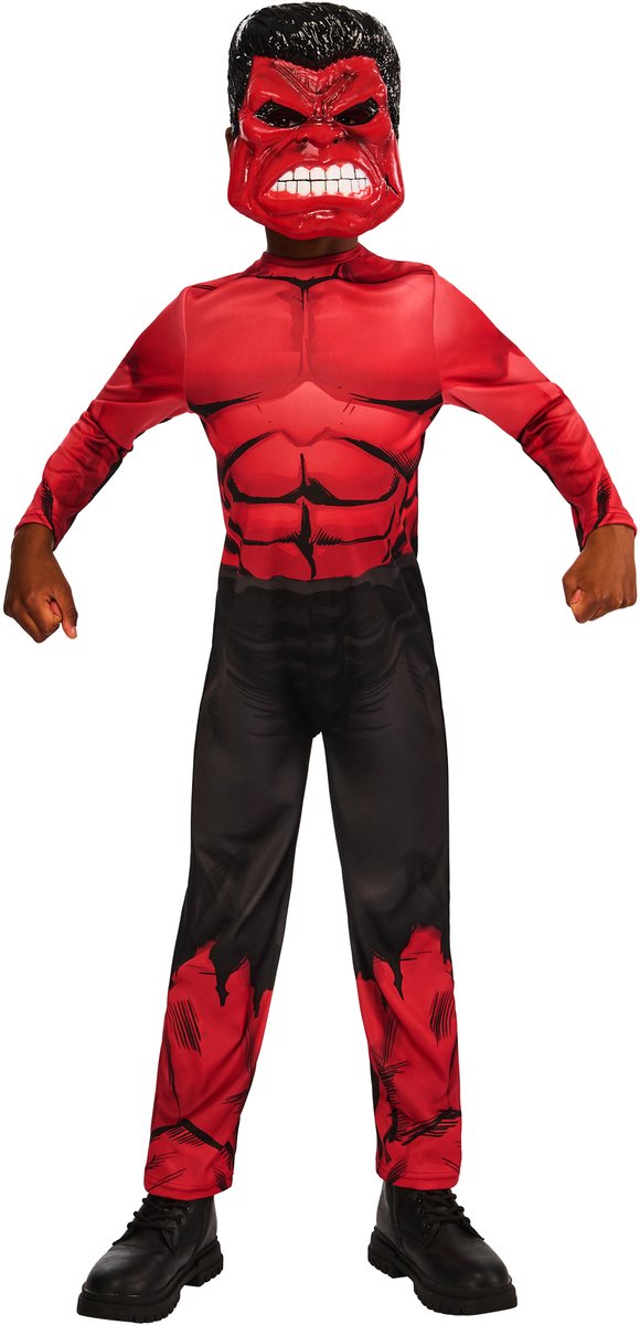 Rubies red hulk kinderkostuum - - maat 3-4 jaar 104