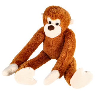 Pluchiez pluche aap met lange armen 80 cm bruin | 2 stuks