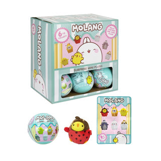 Molang pluche 7,5cm surprise display asst | 18 stuks