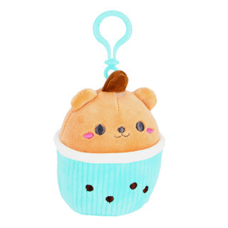 Pluchiez sleutelhanger pluche cupcake 10 cm 3 assorti | 6 stuks