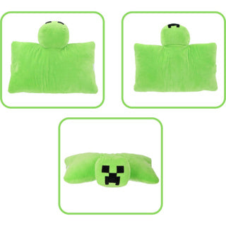 Minecraft creeper 2in1 knuffelkussen 45x28cm | 2 stuks