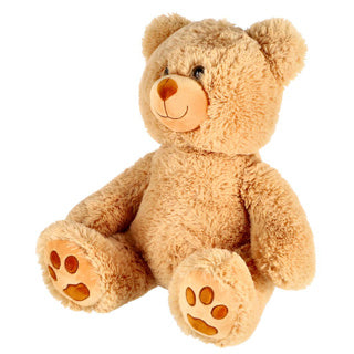 Pluchiez pluche knuffelbeer beige 35 cm | 2 stuks