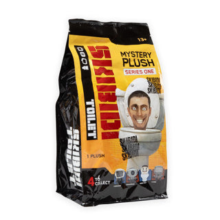 Skibidi toilet mysterie pluche rolgordijn 30 cm assorti