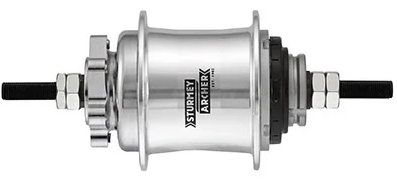 Sturmey archer versnellingsnaaf onderdelenset automatic a2k dual. automatic hub st.a. disc 36l. silver