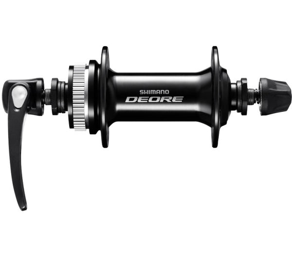 Shimano voornaaf deore hb-m6000 - 32 gaats - 100 mm inbouwbreedte - met snelspanner - zwart