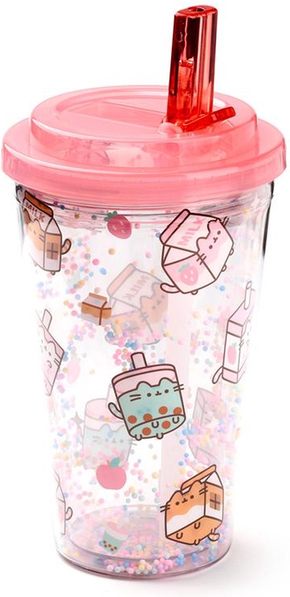Pusheen nipt breukbestendige duurzame dubbelwandige beker