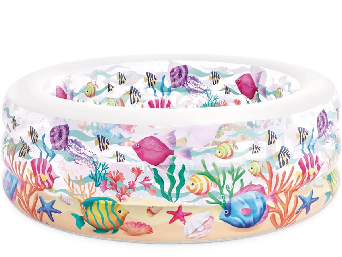 opblaaszwembad aquarium 58480NP 152 x 56 cm transparant