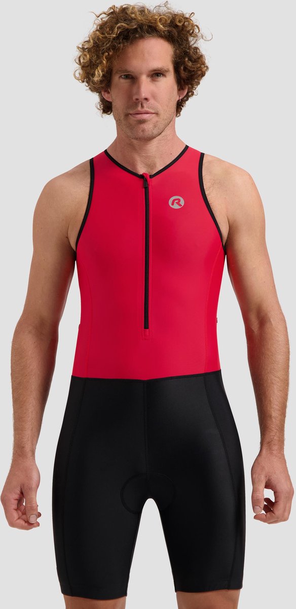 Rogelli florida trisuit heren en dames - mouwloos - zwart rood - xl