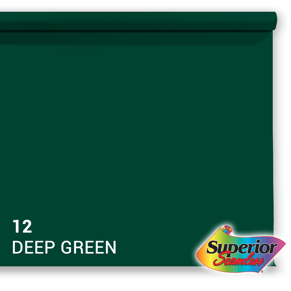 Superior achtergrondpapier 12 diepgroen 1,35 x 11m