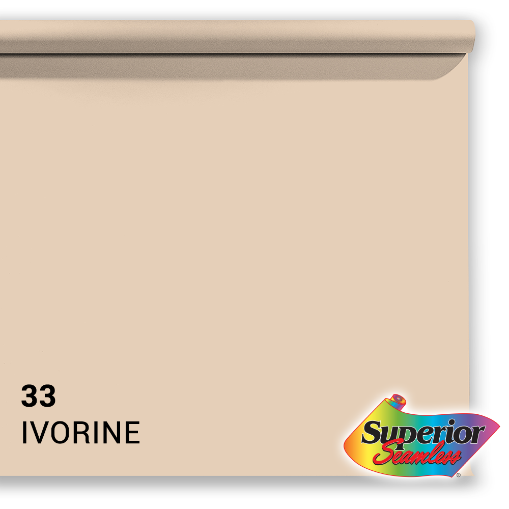 Superior achtergrondpapier 33 ivoor 1,35 x 11m