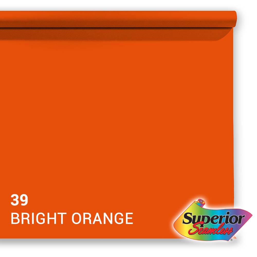 Superior achtergrondpapier 39 fel oranje 1,35 x 11m