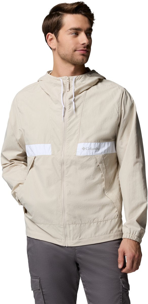 Columbia spire valley™ hooded windbreaker heren outdoorjas - dark stone, white