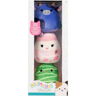 Jazwares squishmallows knuffel pluche - micromallows ingred, amelie, daisuke - 3dlg.
