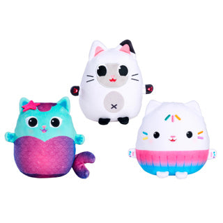 Gabby's dollhouse squishy pluche 15 cm 3 assorti | 6 stuks