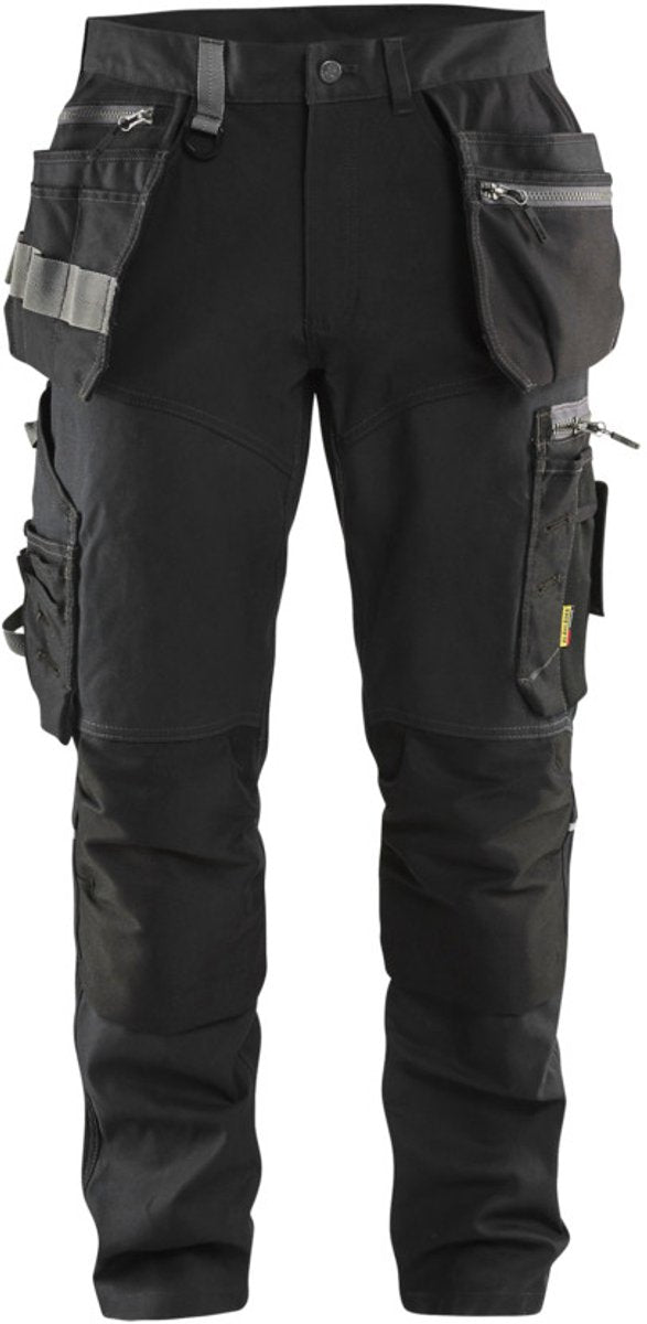 Blåkläder blaklader werkbroek met stretchpanelen en spijkerzakken 1599-1860 - zwart - c50