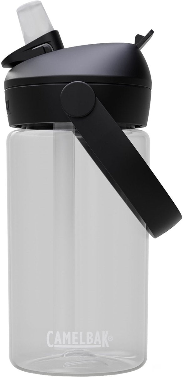 Camelbak thrive flip straw drinkfles kids - 400 ml - met rietje - waterfles - transparant (clear)