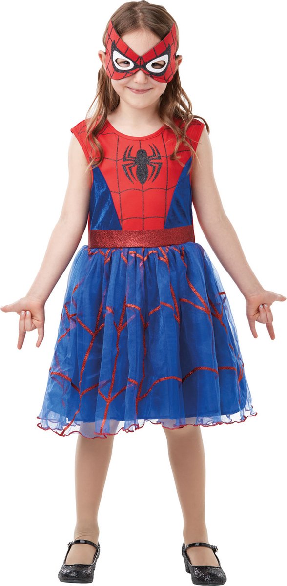 Rubies - spider girl deluxe kostuum (5-6 jaar)