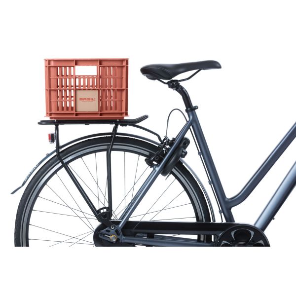 Basil fietskrat S - klein - 17,5 liter - rood