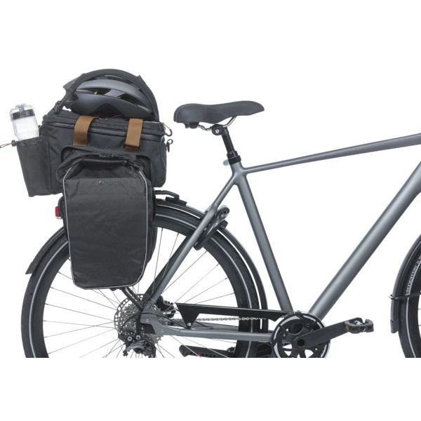 Basil gepäckträgertasche miles xl pro trunkbag miles xl pro mik 2.0 black slate