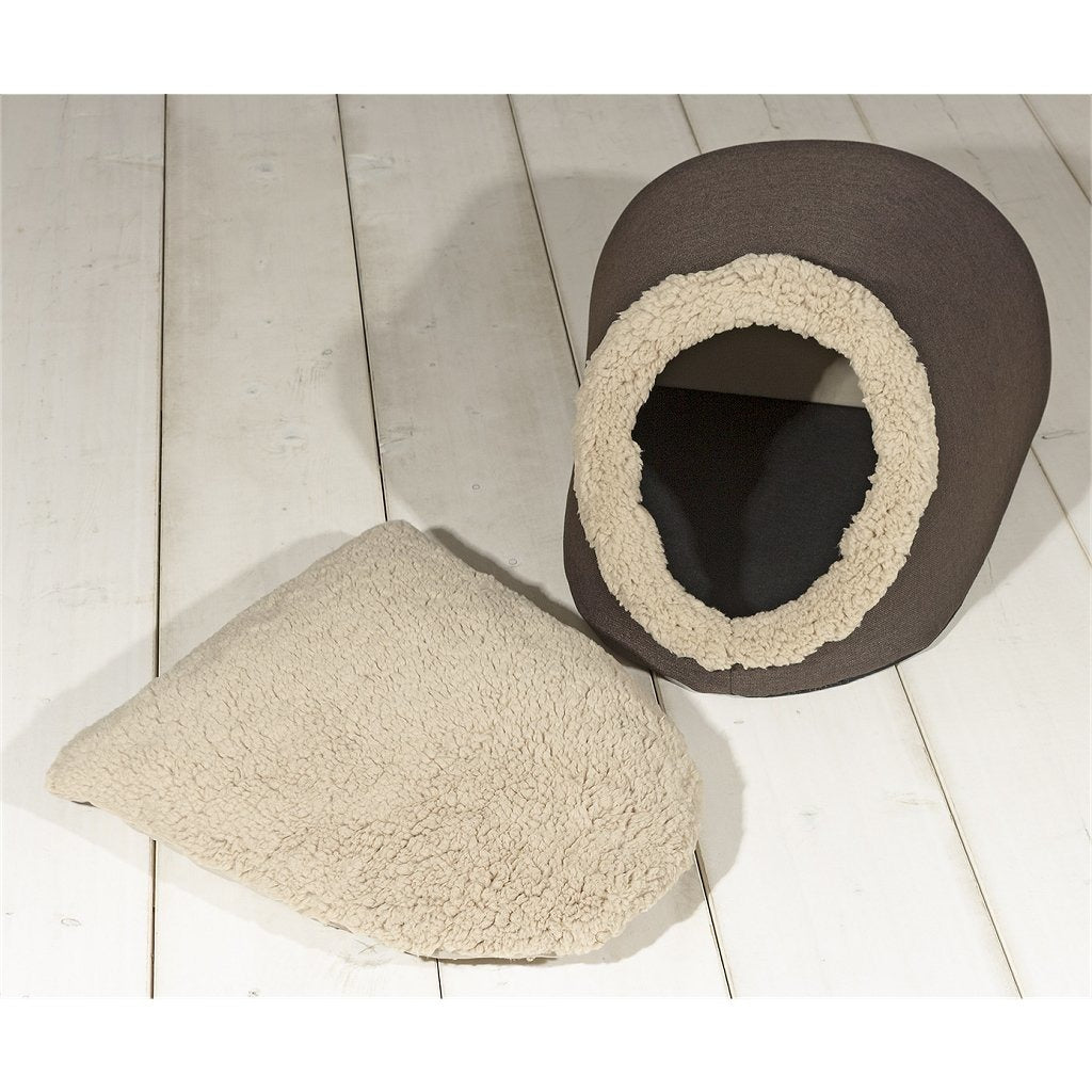 Zonnetuin simba huisdieren hol 45x40x32cm antraciet grijs