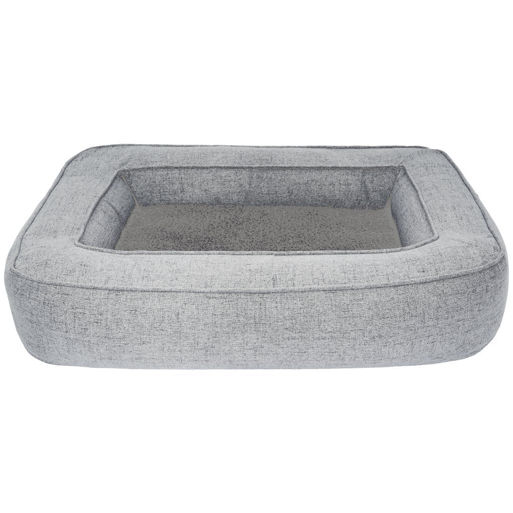 Zonnetuin pausey orthopedisch hondenkussen 80x55x17cm grijs gemeleerd