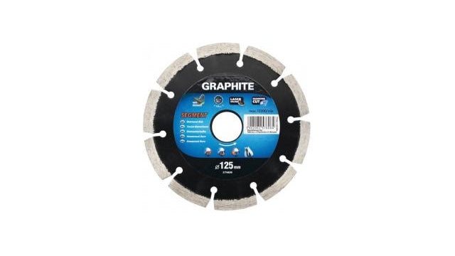 Grafiet 57h608 diamantschijf 180x22x8,0x2,4mm, segment, gelaserd, mpa en13236