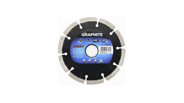 Grafiet diamantschijf 230x22x8,0x2,5mm segment gelaserd mpa en13236