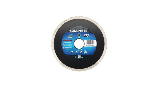 Grafiet Diamantschijf 125x22x6,0x2,2mm Continu MPA EN13236