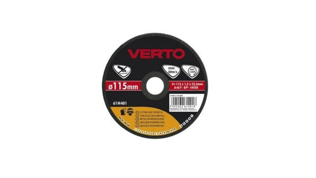 Verto doorslijpschijf metaal 125x22,2x1,0mm