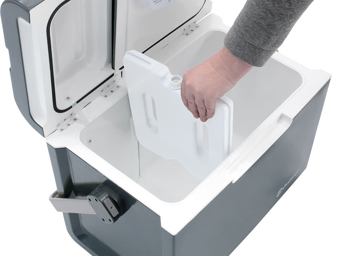 Outwell ecocool leigrijs 35 12v 230v koelbox