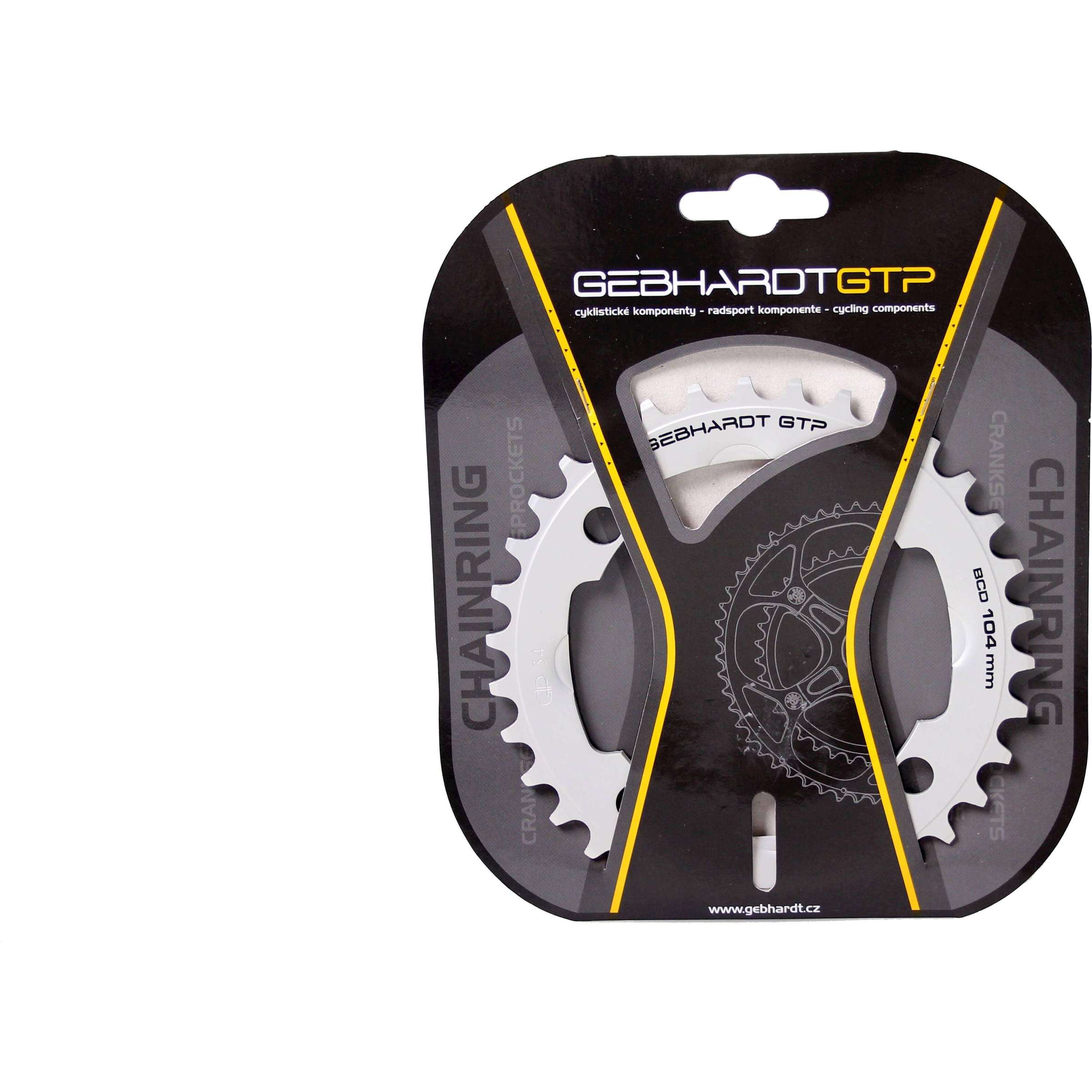 Gebhardt 34T 4-gaats zilveren kettingblad