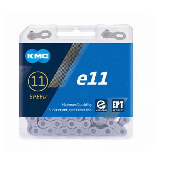 KMC ketting e11 EPT, 1 2x11 128, 136 schakels, 5.65mm pin, 11-speed, anti roest