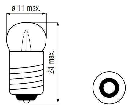 Ampoule 12V-3W E10