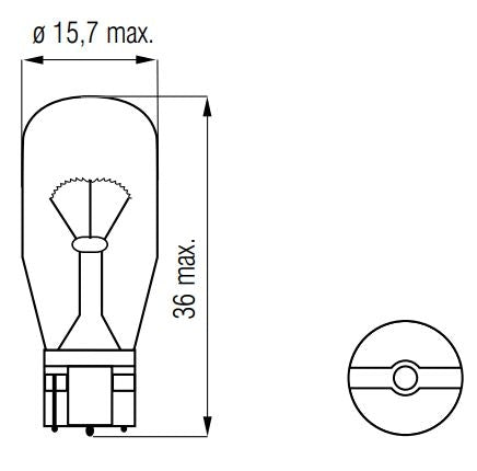 Ampoule 12V-10W WEDGE-T15