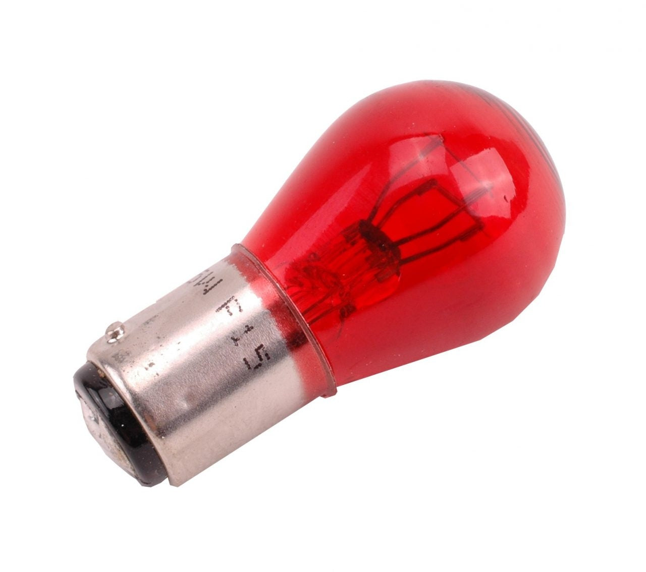 Lamp 12V-21 5W BAY15D rood