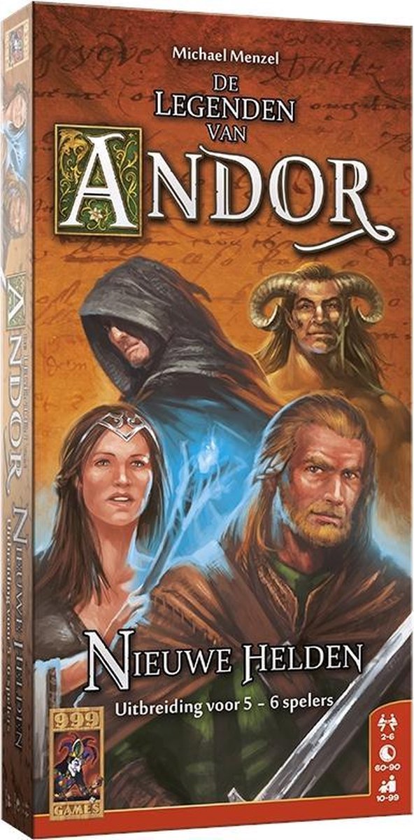 999games 999 games de legendes van andor: nieuwe helden 5 6 uitbreiding bordspel