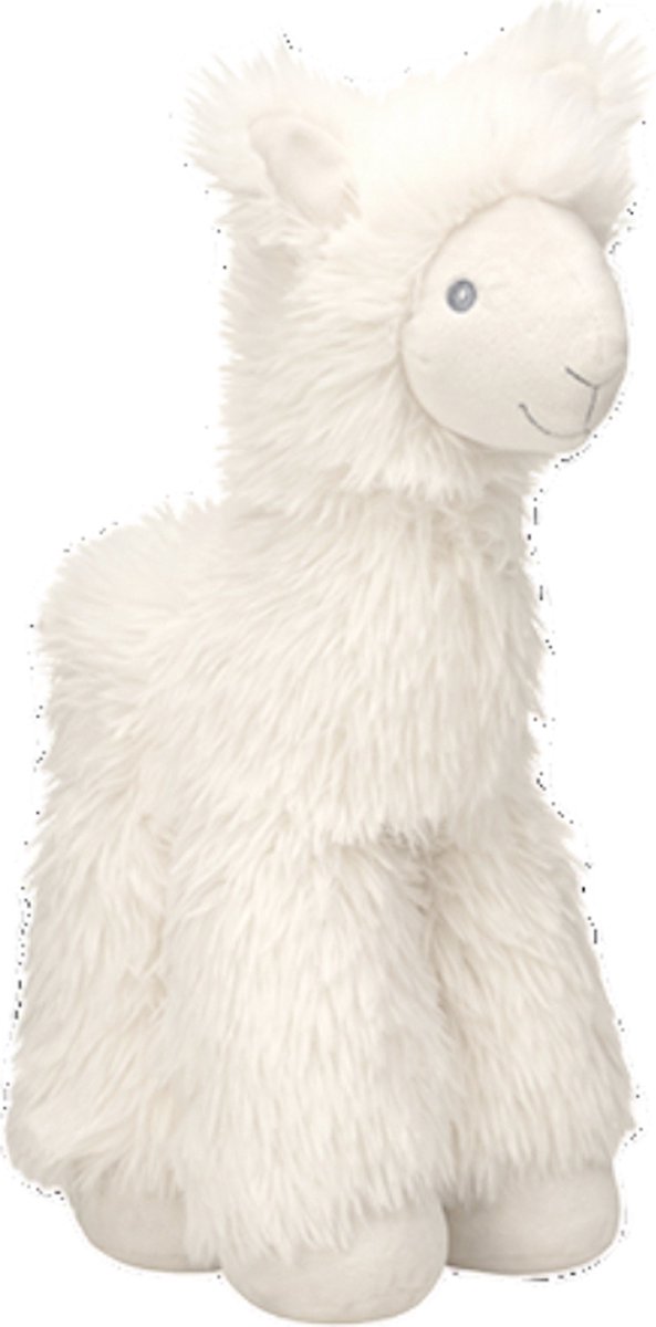 Happy horse lama levi knuffel 38 cm - wit - baby knuffel