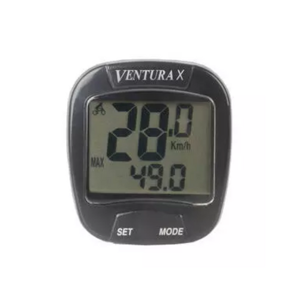 Fietscomputer Ventura X 10 functies - zwart