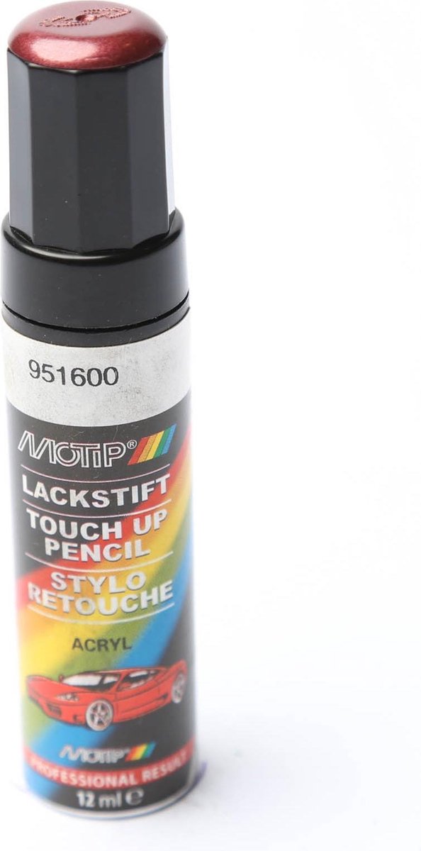 Motip 951600 - auto lakstift - rood metallic - 12 ml