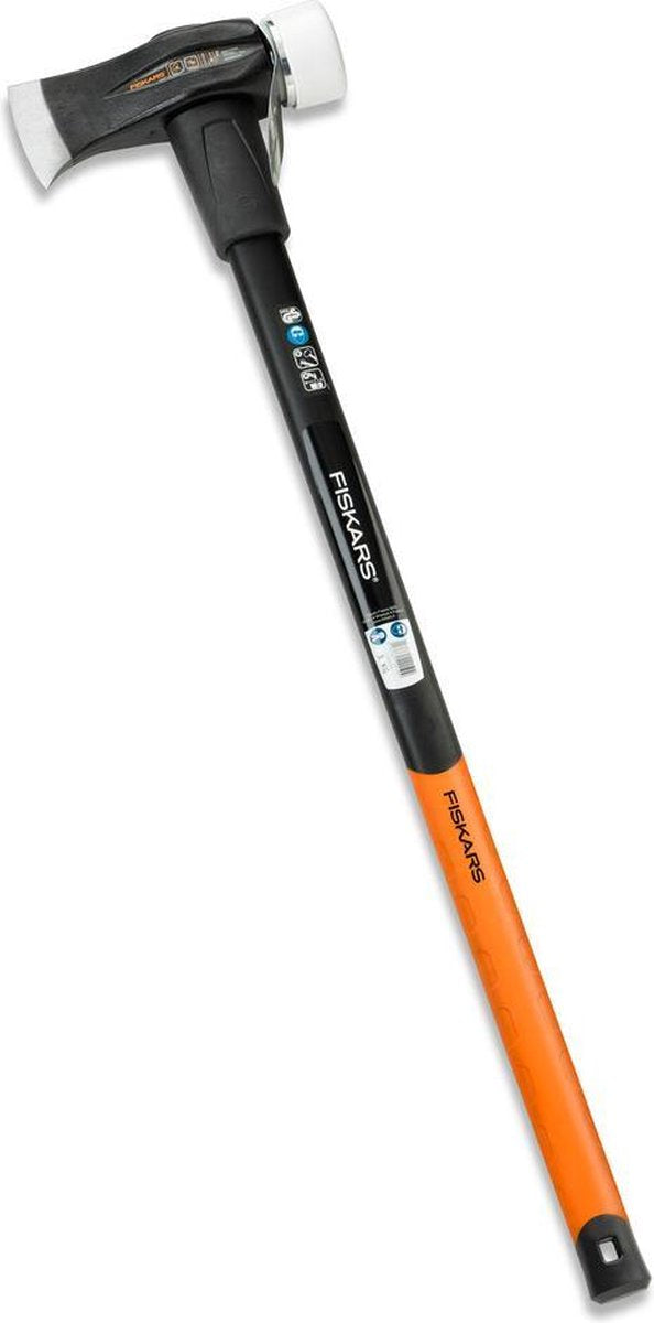 Fiskars kloofbijl - bijl 90 cm - safe-t x39 - hakbijl met antislip en antivibratie grip