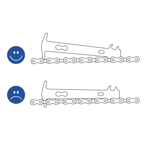 Kettingslijtage meetapparaat
