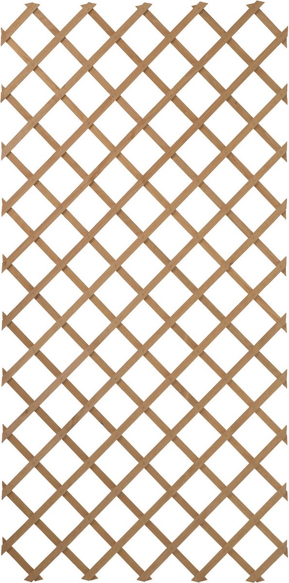 Natuurlatwerk voor tuin 100x200 cm natuurlijk hout 6041703