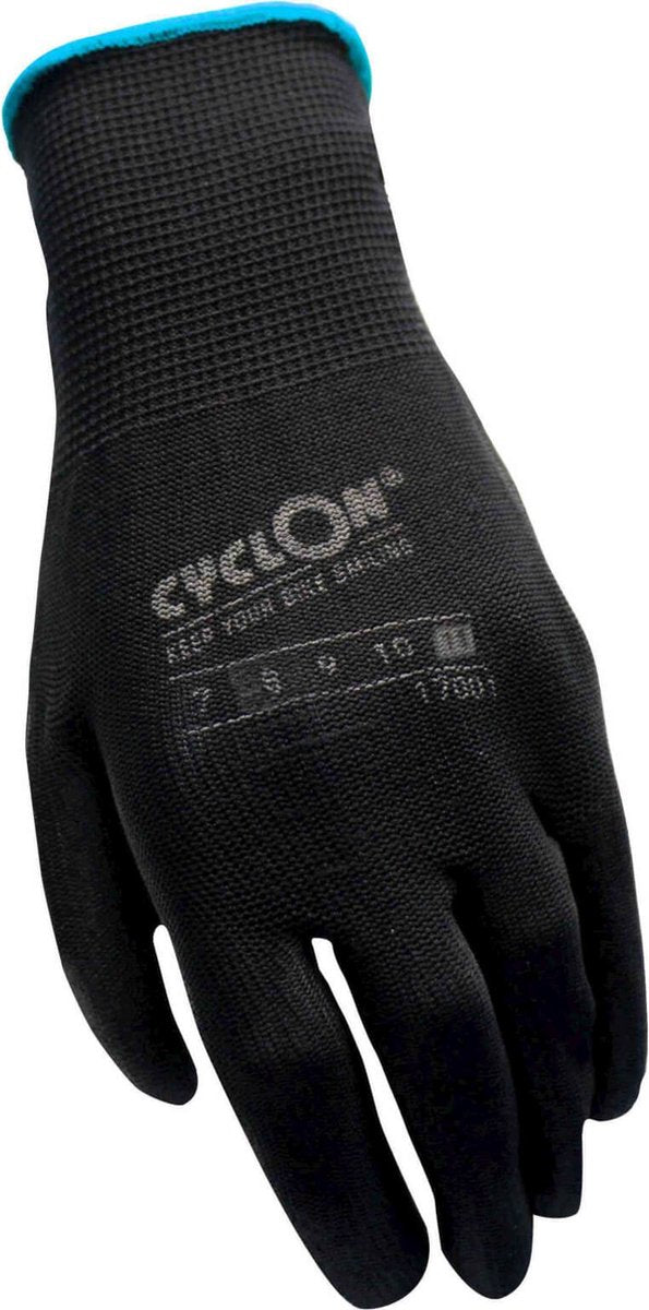 Gants d'atelier Cyclon pu-flex xx-large bleu taille 11 noir