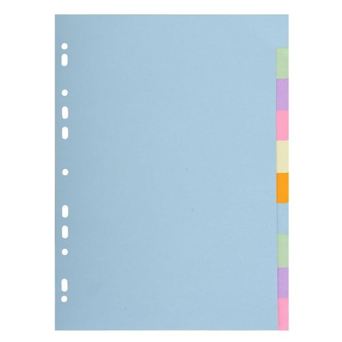 Tabbladen europa 1610e a4 210x297mm 170gsm assorti pak 10 stuks