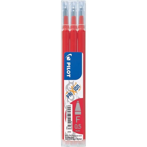 Rollerball navulling pilot frixion 0,4 mm rood pak 3 stuks