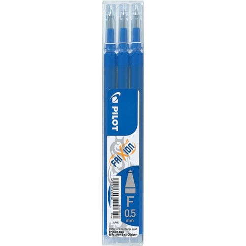 Rollerball navulling pilot frixion 0,4 mm blauw pak 3 stuks