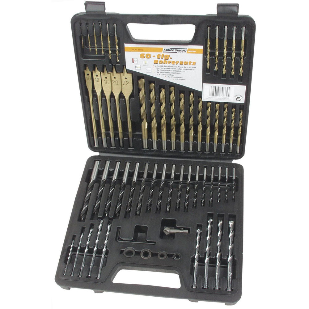 Brüder mannesmann borenset 60 dlg in koffer (hobby) - 59860