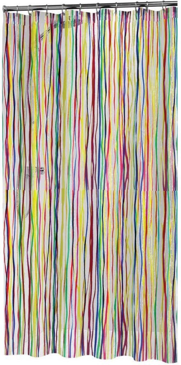 Zeehondenhuid douchegordijn rigato 180x200 cm meerkleurig